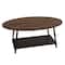 Household Essentials 39" Jamestown Oval Coffee Table